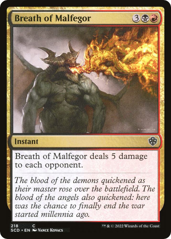 Breath of Malfegor 218 (Starter Commander Decks)  | Good Games Adelaide SA