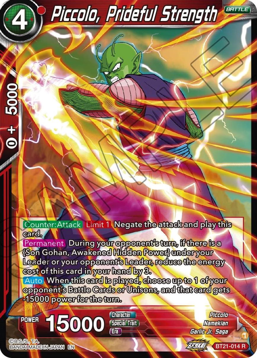 Piccolo, Prideful Strength (BT21-014) [ZENKAI Series: Set 04] | Good Games Adelaide SA