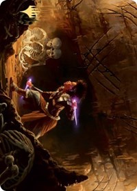 Dogged Pursuit Art Card (Gold-Stamped Signature) [Kaldheim: Art Series] | Good Games Adelaide SA