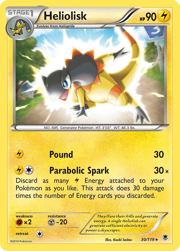Heliolisk 30/119 (XY - Phantom Forces)  - Holofoil | Good Games Adelaide SA
