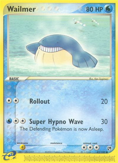 Wailmer (83/100) [EX: Sandstorm] | Good Games Adelaide SA