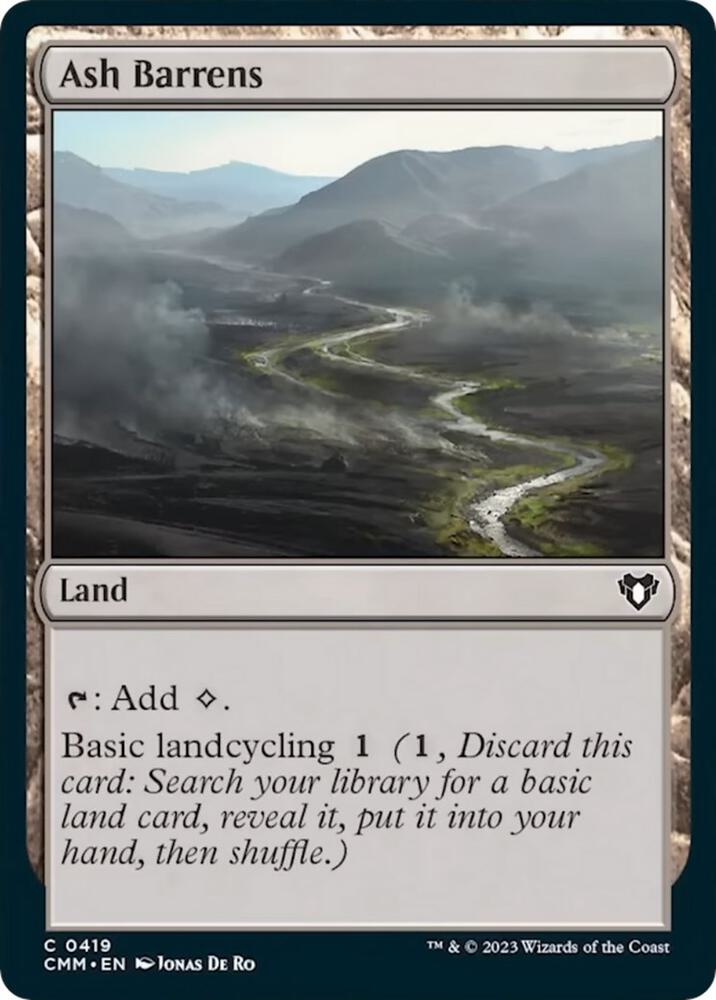 Ash Barrens 419 (Commander Masters)  - Foil | Good Games Adelaide SA
