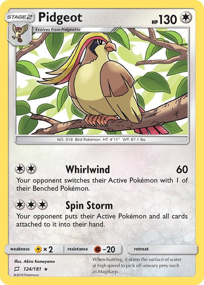 Pidgeot 124/181 (SM - Team Up)  | Good Games Adelaide SA