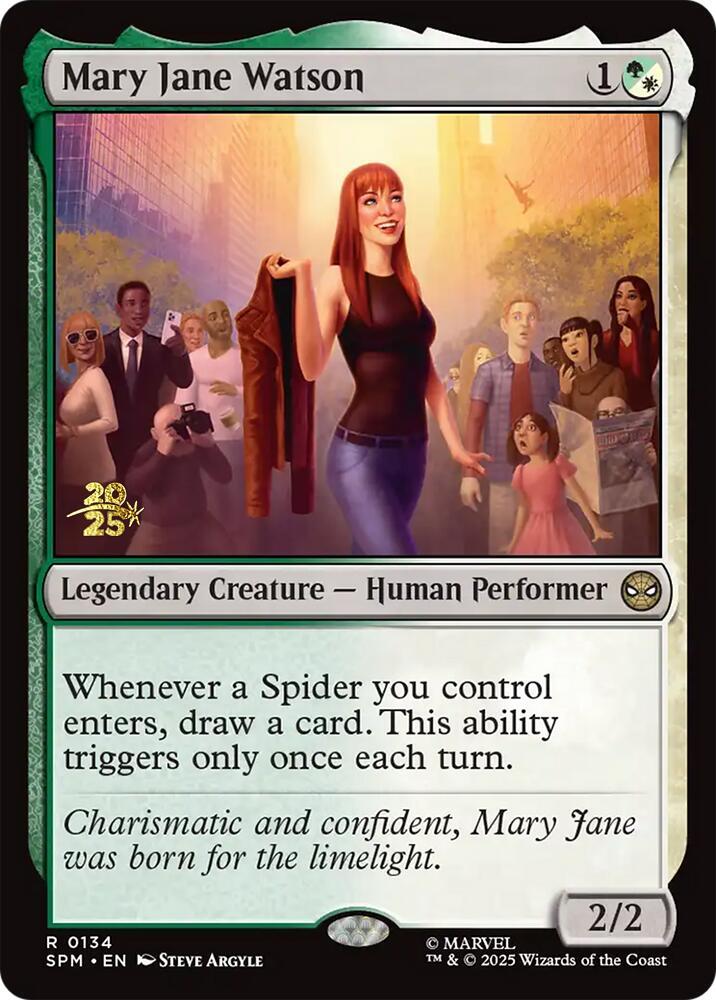 Mary Jane Watson 134 (Prerelease Cards)  - Foil | Good Games Adelaide SA