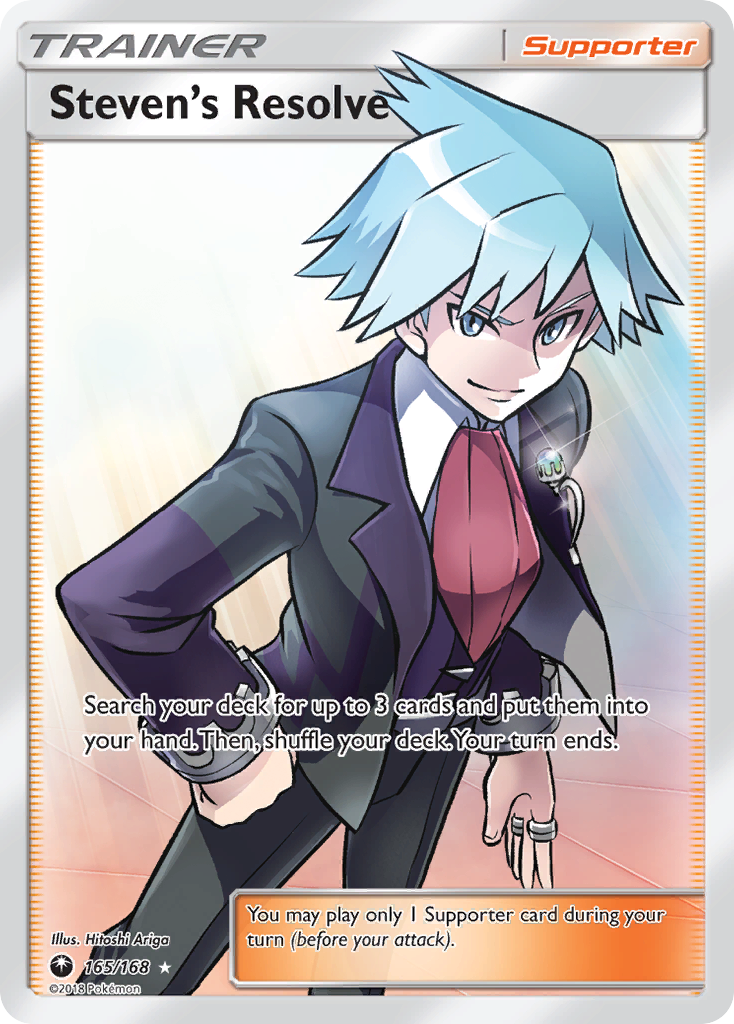 Steven's Resolve (165/168) [Sun & Moon: Celestial Storm] | Good Games Adelaide SA