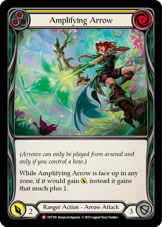 Amplifying Arrow [OUT100] (Outsiders)  Rainbow Foil | Good Games Adelaide SA