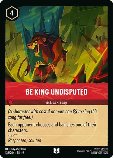 Be King Undisputed 133/204 (Fabled)  - Cold Foil | Good Games Adelaide SA