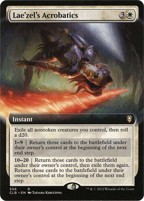 Laezels Acrobatics Extended Art 556 (Commander Legends: Battle for Baldur's Gate)  | Good Games Adelaide SA