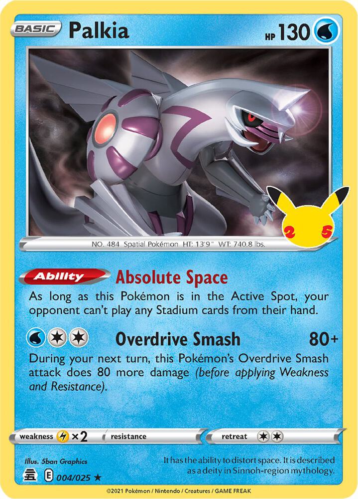 Palkia 004/025 (Celebrations)  - Holofoil | Good Games Adelaide SA