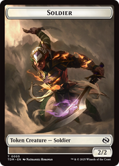 Goblin // Solider (0004) Double-Sided Token [Tarkir: Dragonstorm Commander Tokens] | Good Games Adelaide SA