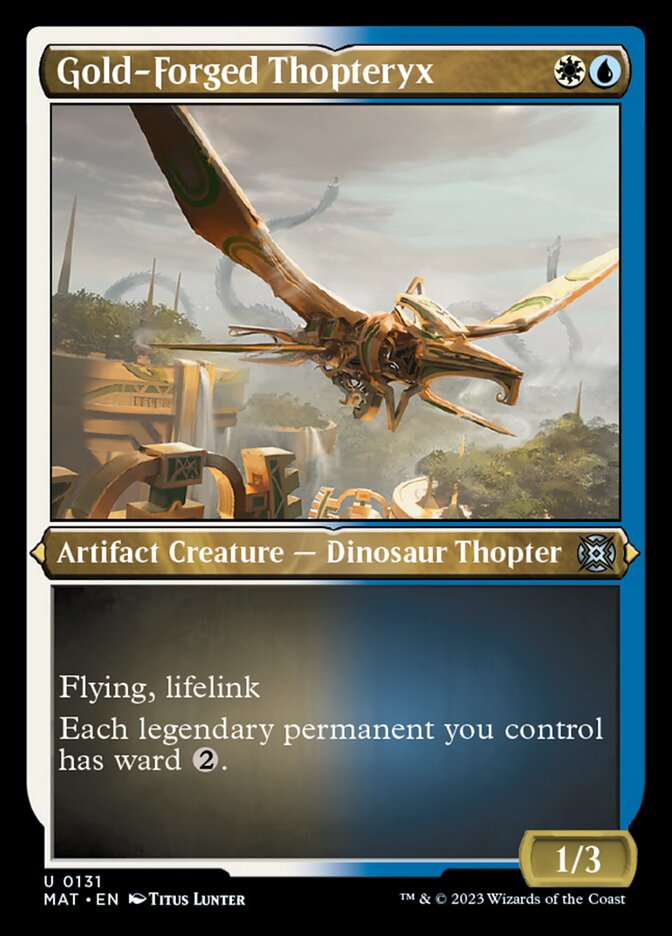 Gold-Forged Thopteryx (Foil Etched) [March of the Machine: The Aftermath] | Good Games Adelaide SA