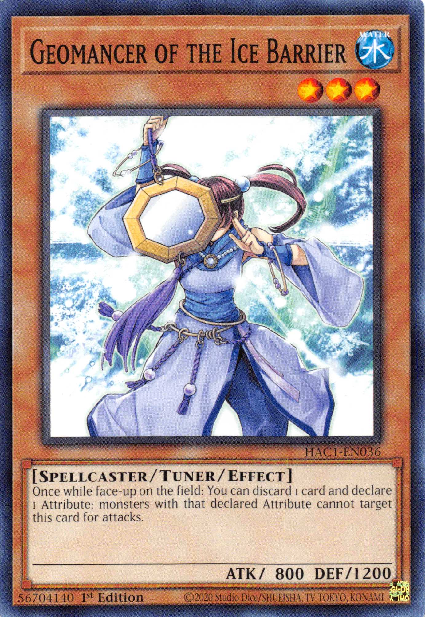 Geomancer of the Ice Barrier (Duel Terminal) [HAC1-EN036] Parallel Rare | Good Games Adelaide SA