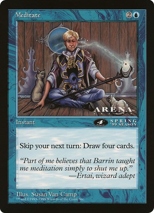 Meditate 4th Place Arena League  (Oversize Cards)  | Good Games Adelaide SA