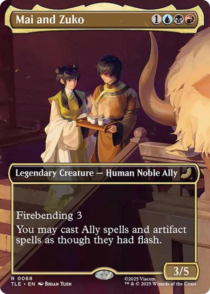 Mai and Zuko Borderless 68 (Avatar: The Last Airbender: Eternal-Legal)  - Foil | Good Games Adelaide SA