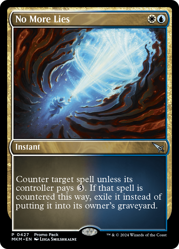 No More Lies (Promo Pack) [Murders at Karlov Manor Promos] | Good Games Adelaide SA