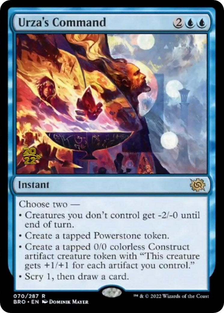 Urza's Command [The Brothers' War: Prerelease Promos] | Good Games Adelaide SA