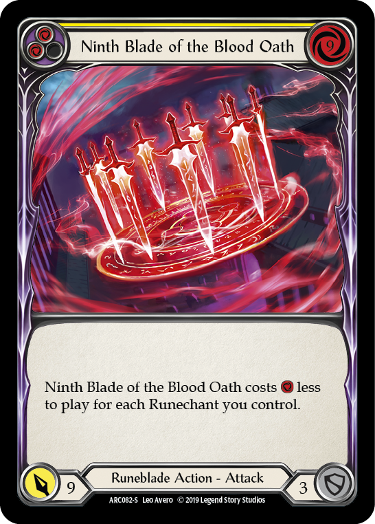 Ninth Blade of the Blood Oath [ARC082-S] 1st Edition Normal | Good Games Adelaide SA