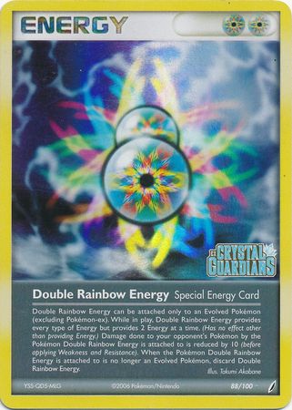 Double Rainbow Energy (88/100) (Stamped) [EX: Crystal Guardians] | Good Games Adelaide SA