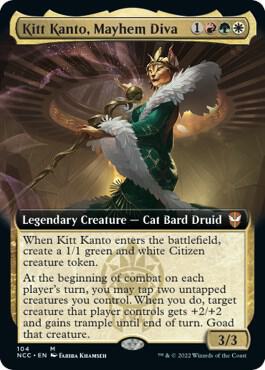 Kitt Kanto Mayhem Diva Extended Art 104 (Commander: Streets of New Capenna)  - Foil | Good Games Adelaide SA