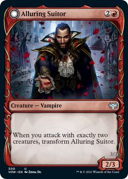 Alluring Suitor Showcase 300 (Innistrad: Crimson Vow)  - Foil | Good Games Adelaide SA