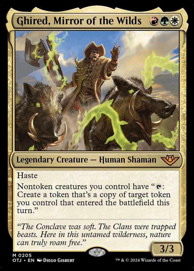 Ghired, Mirror of the Wilds 205 (Outlaws of Thunder Junction)  - Foil | Good Games Adelaide SA
