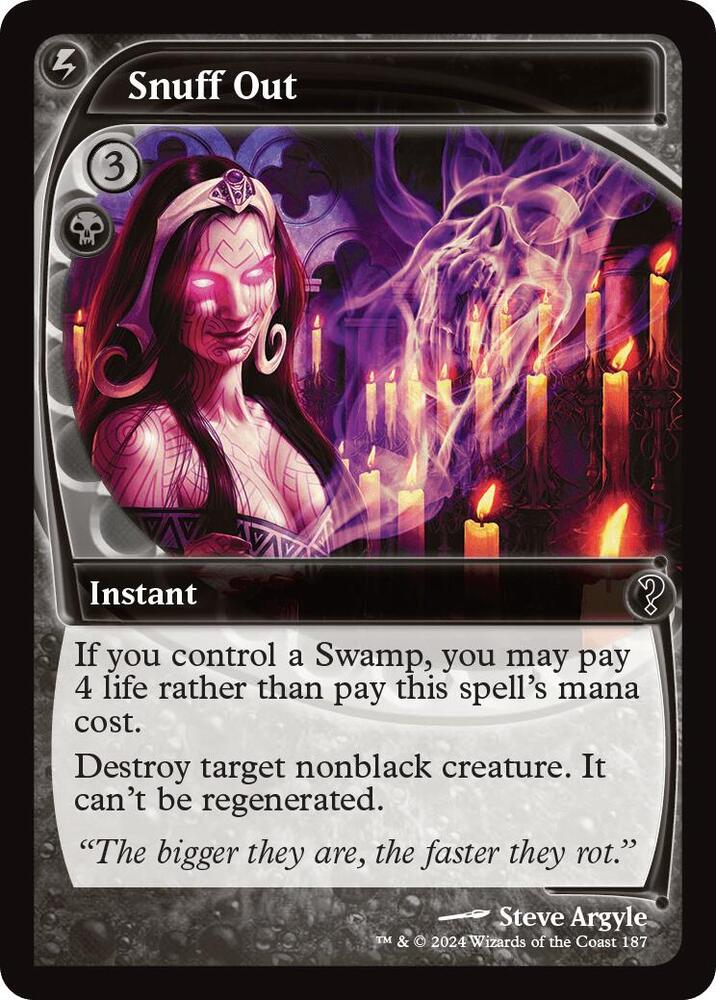Snuff Out 187 (Mystery Booster 2)  - Foil | Good Games Adelaide SA
