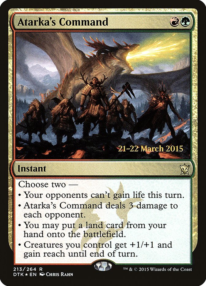 Atarka's Command [Dragons of Tarkir Promos] | Good Games Adelaide SA