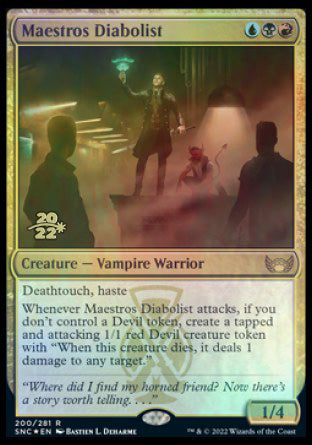 Maestros Diabolist [Streets of New Capenna Prerelease Promos] | Good Games Adelaide SA