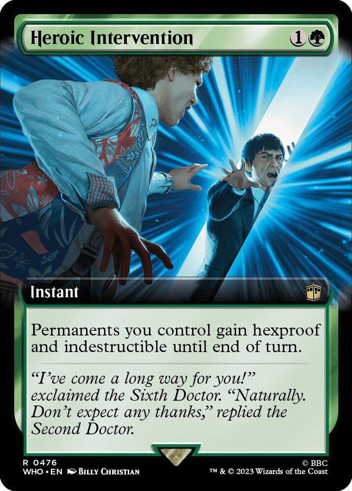 Heroic Intervention 476 (Universes Beyond: Doctor Who)  - Foil | Good Games Adelaide SA