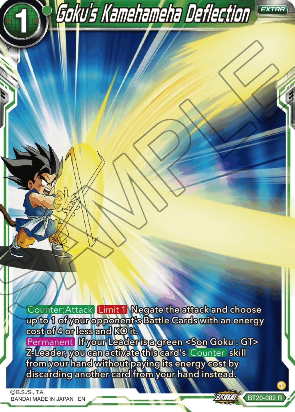 Goku's Kamehameha Deflection (BT20-082) [Power Absorbed] | Good Games Adelaide SA