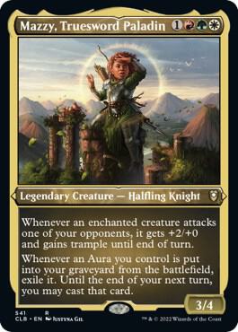 Mazzy Truesword Paladin Foil Etched 541 (Commander Legends: Battle for Baldur's Gate)  - Foil | Good Games Adelaide SA