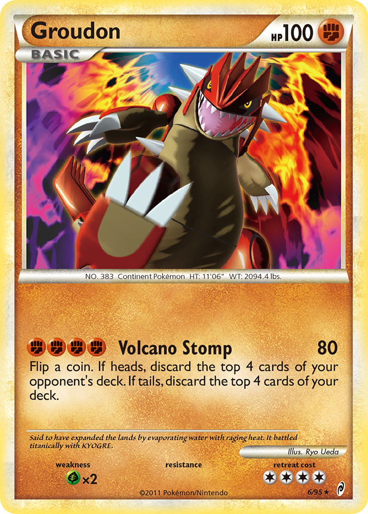 Groudon (6/95) [HeartGold & SoulSilver: Call of Legends] | Good Games Adelaide SA