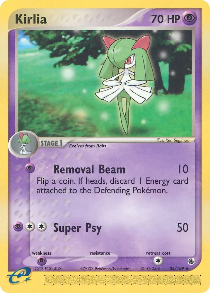 Kirlia 34/109 (Ruby and Sapphire)  | Good Games Adelaide SA