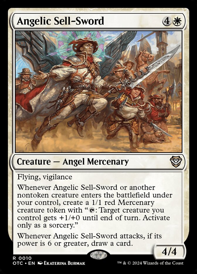 Angelic Sell-Sword 10 (Commander: Outlaws of Thunder Junction)  | Good Games Adelaide SA
