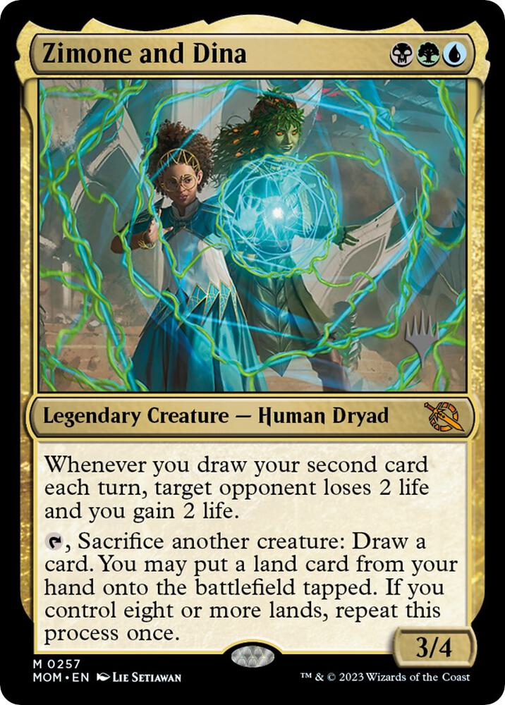 Zimone and Dina 257 (Promo Pack: March of the Machine)  - Foil | Good Games Adelaide SA