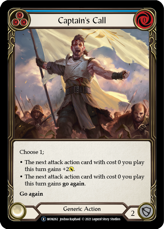 Captain's Call (Blue) [U-MON262-RF] Unlimited Rainbow Foil | Good Games Adelaide SA