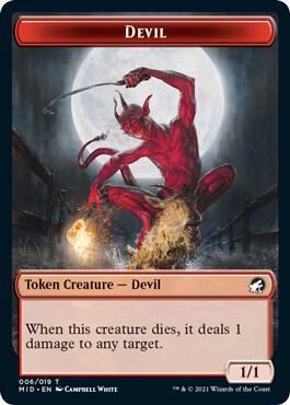 Devil Token 6 (Innistrad: Midnight Hunt)  | Good Games Adelaide SA