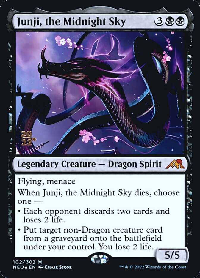 Junji, the Midnight Sky [Kamigawa: Neon Dynasty Prerelease Promos] | Good Games Adelaide SA