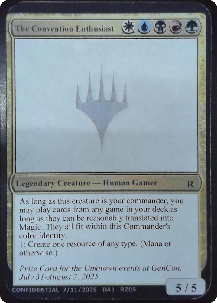 The Convention Enthusiast  (Un-Known Event Playtest Cards)  | Good Games Adelaide SA