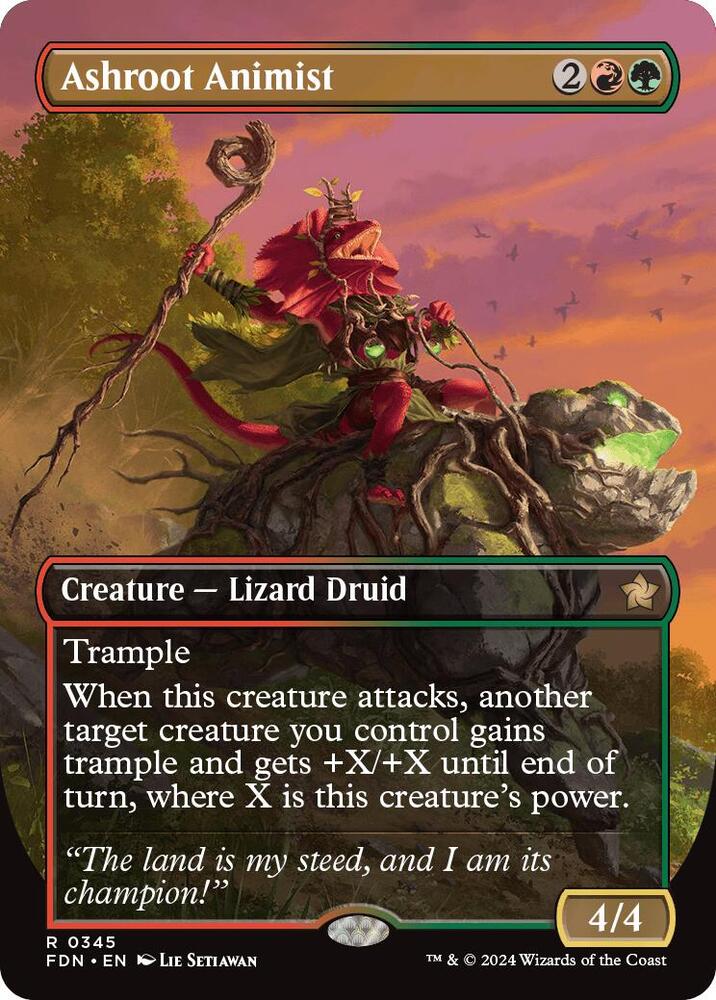 Ashroot Animist 345 (Foundations)  - Foil | Good Games Adelaide SA