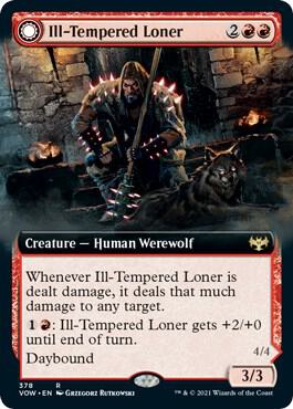 Ill Tempered Loner Extended Art 378 (Innistrad: Crimson Vow)  - Foil | Good Games Adelaide SA