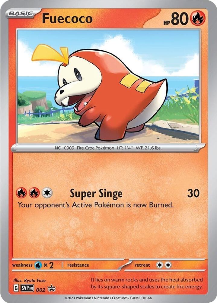 Fuecoco 002 (SV: Scarlet & Violet Promo Cards)  - Holofoil | Good Games Adelaide SA
