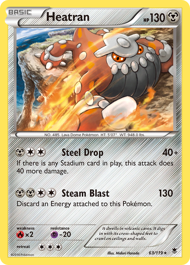 Heatran (63/119) [XY: Phantom Forces] | Good Games Adelaide SA