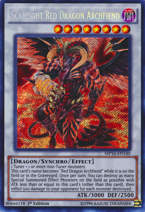 Scarlight Red Dragon Archfiend [MP16-EN140] Secret Rare | Good Games Adelaide SA