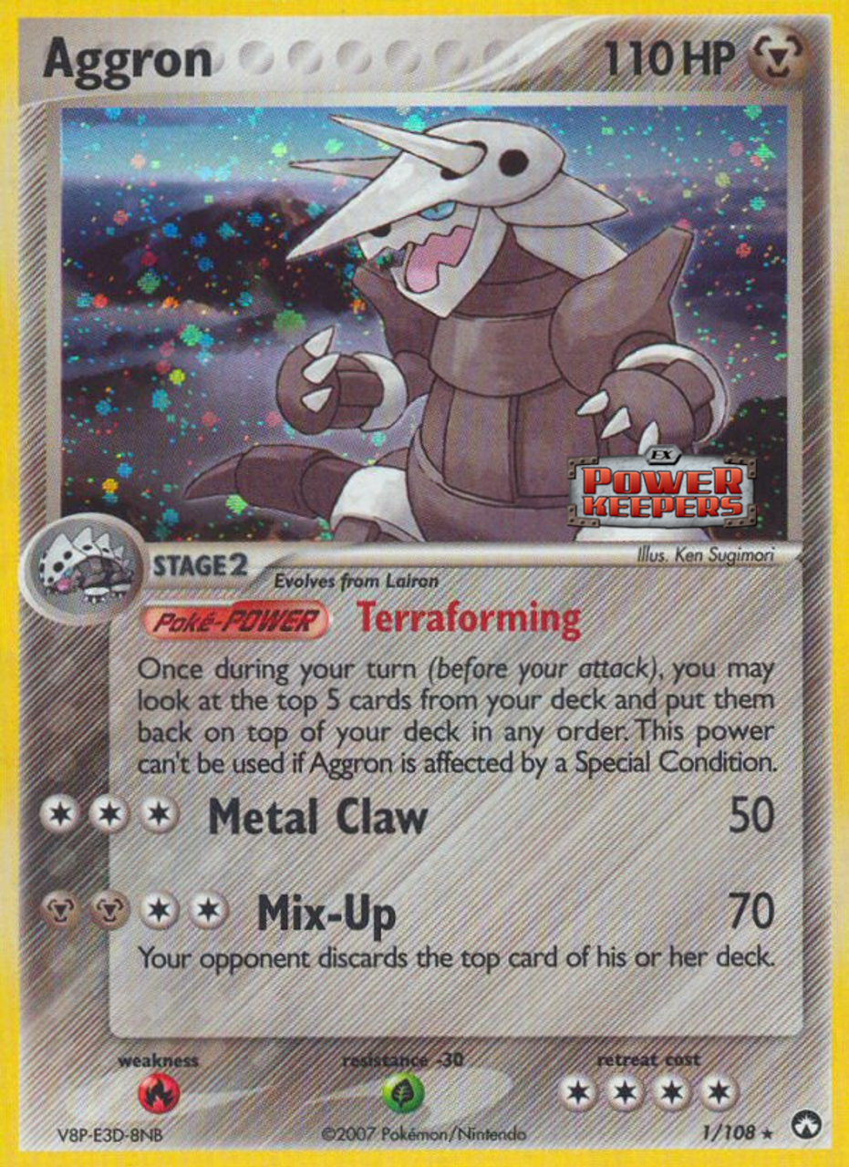 Aggron (1/108) (Stamped) [EX: Power Keepers] | Good Games Adelaide SA