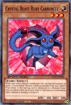 Crystal Beast Ruby Carbuncle [SGX1-ENF04] Common | Good Games Adelaide SA
