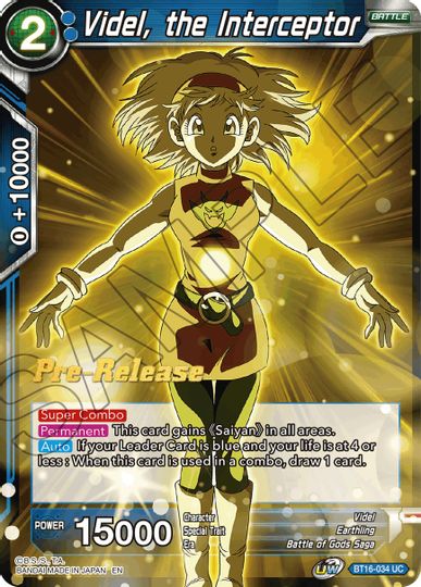 Videl, the Interceptor (BT16-034) [Realm of the Gods Prerelease Promos] | Good Games Adelaide SA