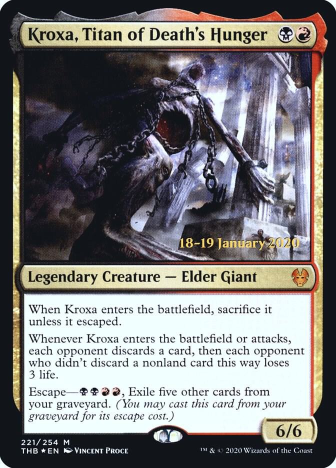 Kroxa Titan of Deaths Hunger 221 (Prerelease Cards)  - Foil | Good Games Adelaide SA