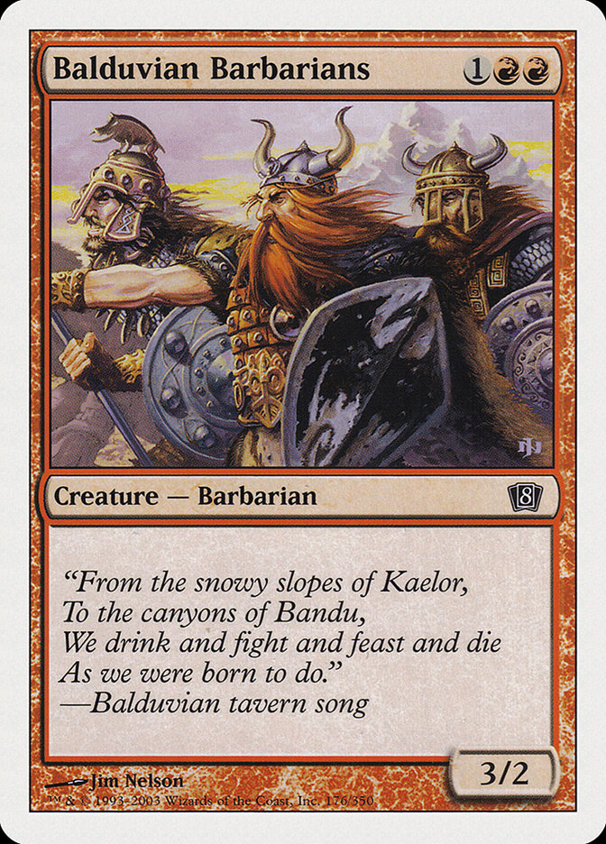 Balduvian Barbarians [Eighth Edition] | Good Games Adelaide SA