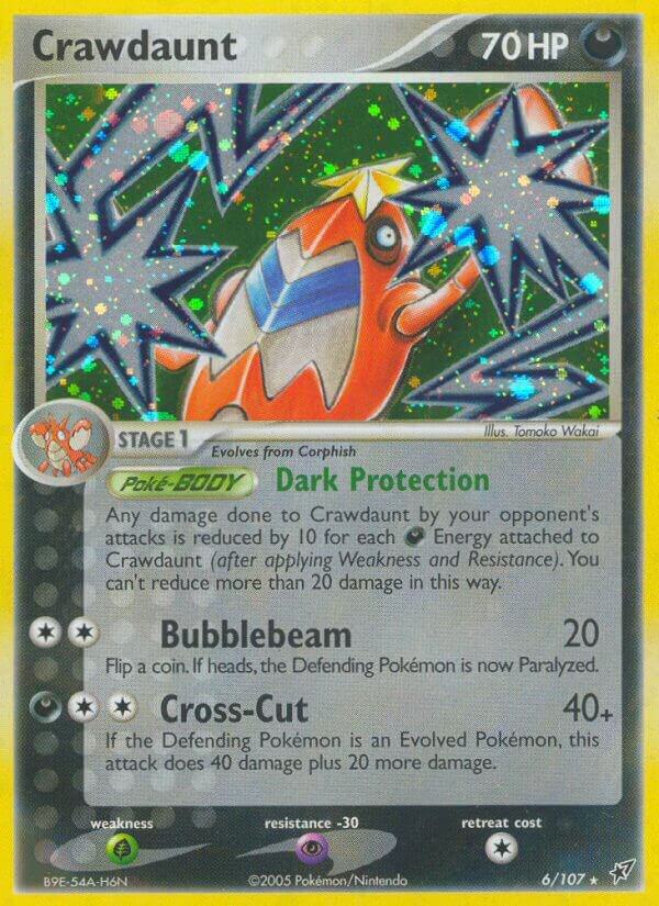 Crawdaunt 6/107 (Deoxys)  - Holofoil | Good Games Adelaide SA